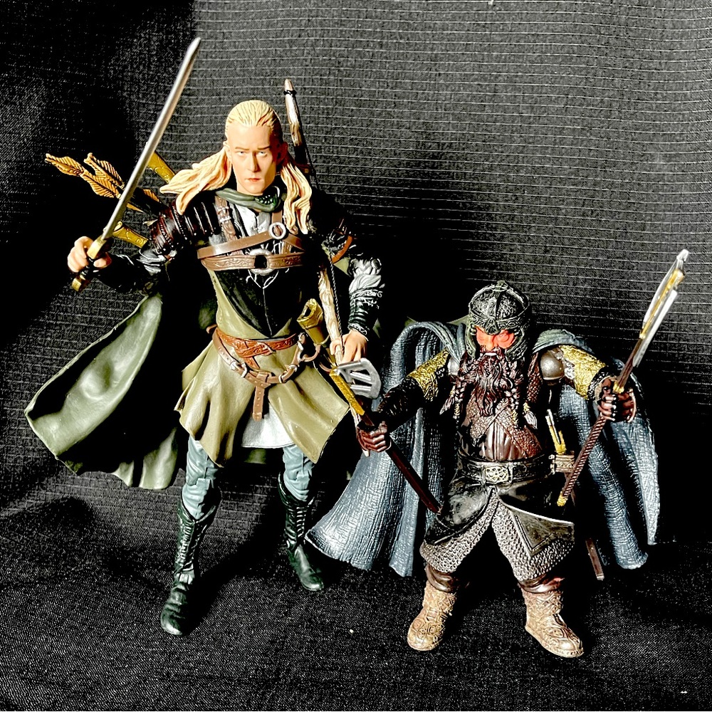 2005 Lord of the Rings LEGOLAS & GIMLI Pelennor Fields Figure Lot